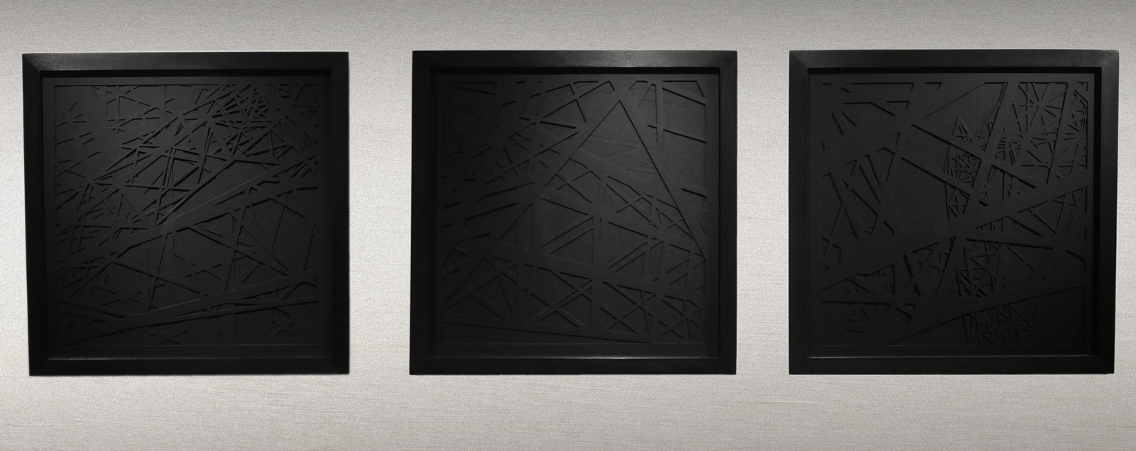 Last Futurist (after Malevich) - triptych, each: 21" x 21"